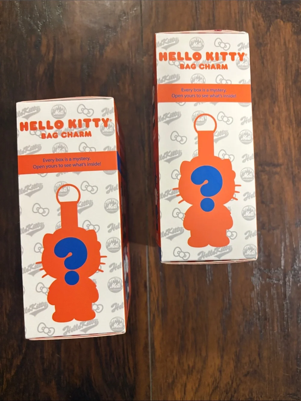 Hello Kitty NY METS Limited Edition Bag Charm -STADIUM GIVEAWAY- SET OF 2 (